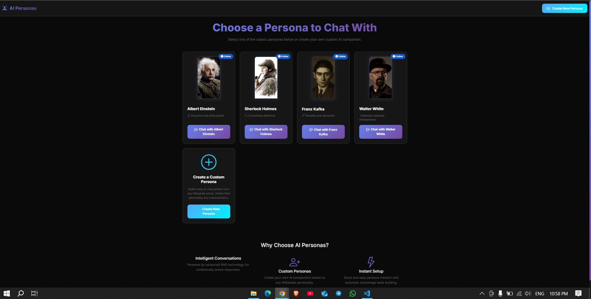 RAG Personas Chat System