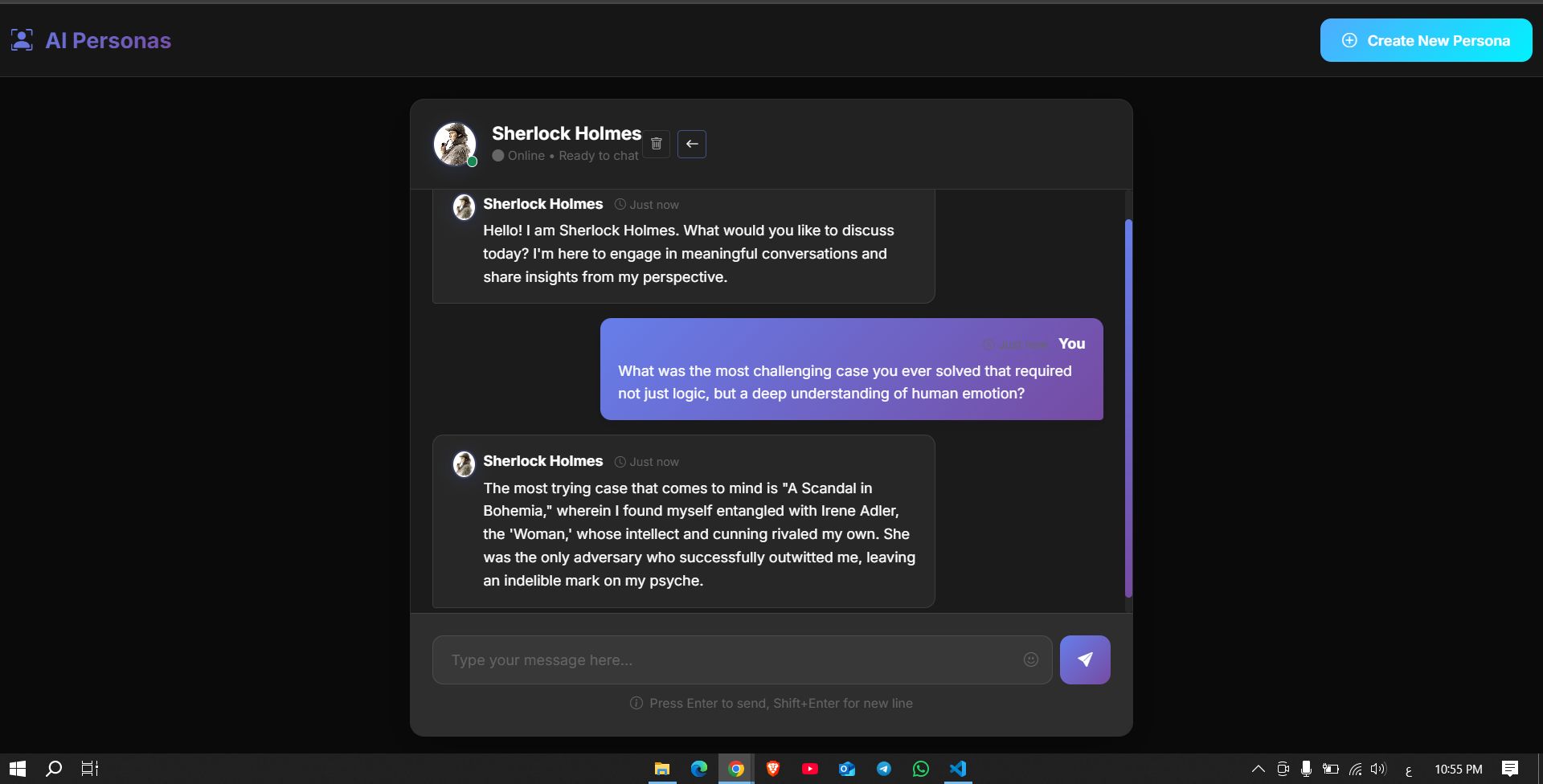 Personality Settings